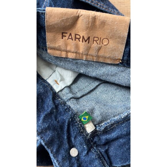 FARM RIO blue jean shorts size 34 or US 0-2 - Picture 4 of 7